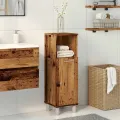 Armoire de salle de bain vieux bois 30x30x95 cm bois ingénierie