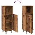 Armoire de salle de bain vieux bois 30x30x95 cm bois ingénierie
