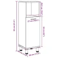 Armoire de salle de bain vieux bois 30x30x95 cm bois ingénierie