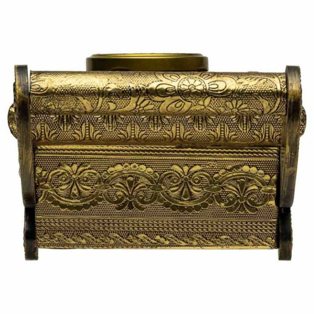 Tray Alexandra House Living Copper Glass Aluminium MDF Wood 17 x 7 x 4