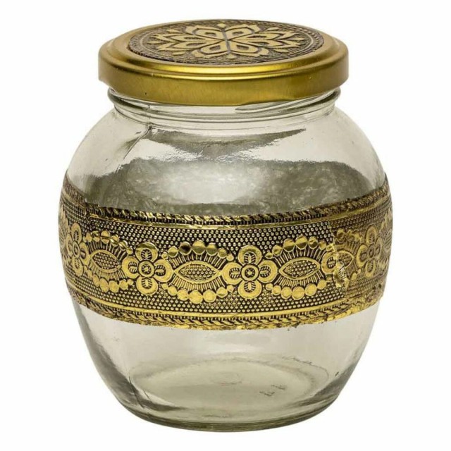 Dienblad Alexandra House Living Gouden Glas Aluminium Hout MDF 13 x 6