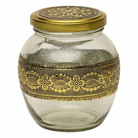 Plateau Alexandra House Living Doré verre Aluminium Bois MDF 13 x 6 x