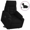 Fauteuil inclinable électrique noir tissu
