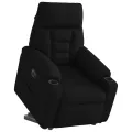 Fauteuil inclinable électrique noir tissu