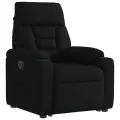 Fauteuil inclinable électrique noir tissu