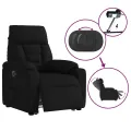 Fauteuil inclinable électrique noir tissu