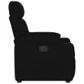 Fauteuil inclinable électrique Noir Tissu