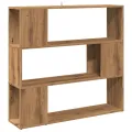 Bibliothèque/Séparateur de pièce chêne artisanal 100x24x94 cm