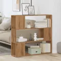 Bibliothèque/Séparateur de pièce chêne artisanal 100x24x94 cm