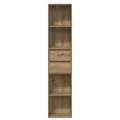 Bibliothèque chêne artisanal 36x30x171 cm bois d'ingénierie