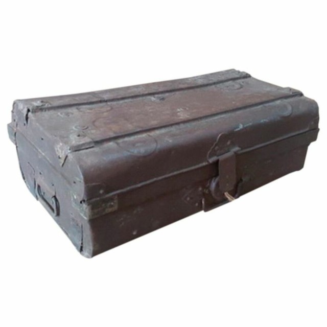 Decorative suitcase Alexandra House Living Brown Iron Traditional styl