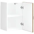 Armoire murale de cuisine Kalmar vieux bois bois d'ingénierie