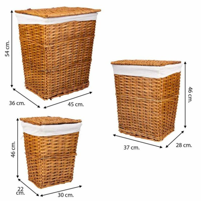 Laundry basket Alexandra House Living Brown 36 x 54 x 45 cm 37 x 28 x