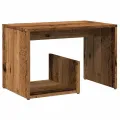 Table d'appoint vieux bois 59x36x38 cm bois d'ingénierie