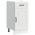 Armoire de cuisine Kalmar blanc bois d'ingénierie