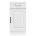 Armoire de cuisine Kalmar blanc bois d'ingénierie