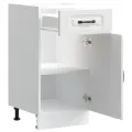 Armoire de cuisine Kalmar blanc bois d'ingénierie