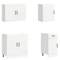 Ensemble d'armoires cuisine 7pcs Kalmar blanc bois d'ingénierie