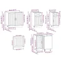 Ensemble d'armoires de cuisine 11 pcs Kalmar bois d'ingénierie
