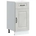 Armoire de cuisine Kalmar gris béton bois d'ingénierie