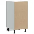 Armoire de cuisine Kalmar gris béton bois d'ingénierie