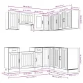 Ensemble d'armoires de cuisine 11 pcs Kalmar bois d'ingénierie