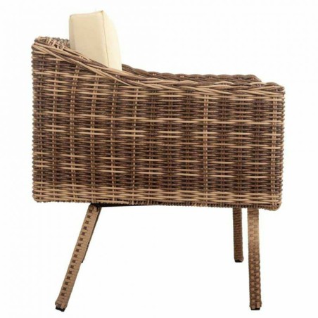 Tafelset met 2 fauteuils Alexandra House Living Bruin Natuurlijk 4 Ond