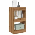 Bibliothèque/Séparateur de pièce chêne artisanal 40x30x72 cm