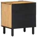 Tables de chevet 2 pcs 40x33x46 cm bois de manguier solide