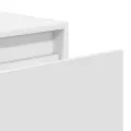 Tables de chevet murales avec lumières LED 2 pcs blanc