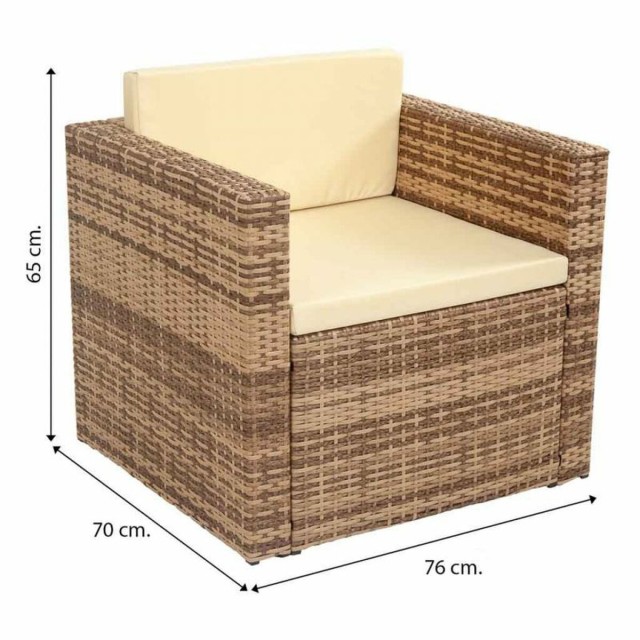 Muebles de Jardín Alexandra House Living Marrón Natural 65 x 45 x 75