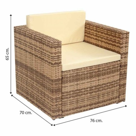 Gartenmöbel Alexandra House Living Braun natürlich 65 x 45 x 75 cm 4