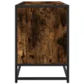 Meuble TV chêne fumé 150x35x41 cm bois d'ingénierie et métal