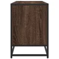 Meuble TV chêne marron 150x35x41 cm bois d'ingénierie et métal
