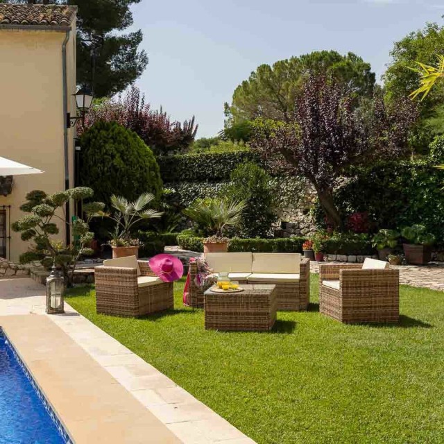 Garden furniture Alexandra House Living Brown Natural 65 x 45 x 75 cm