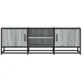 Meuble TV sonoma gris 120x35x41 cm bois d'ingénierie et métal