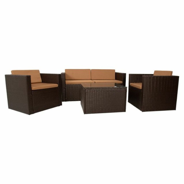Meubles de jardin Alexandra House Living Marron 65 x 45 x 75 cm 4 Piè