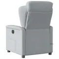 Fauteuil de massage inclinable électrique gris clair tissu