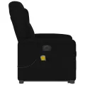 Fauteuil inclinable de massage électrique Noir Tissu