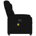 Fauteuil de massage inclinable électrique Noir Tissu