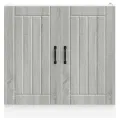 Meuble de base de lavabo Lucca sonoma gris bois d'ingénierie