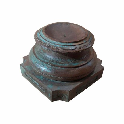 Candlestick Alexandra House Living Brown Acacia Mango wood 29 x 20 x 2