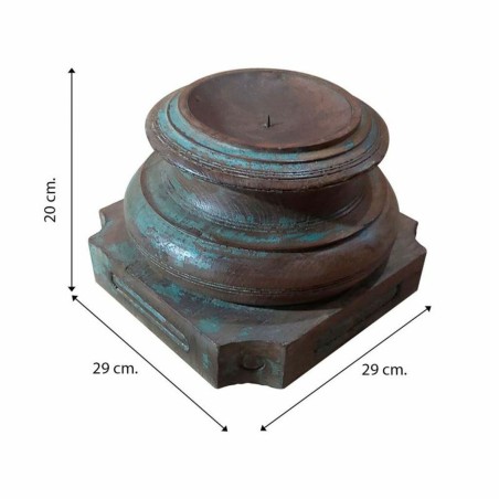 Candlestick Alexandra House Living Brown Acacia Mango wood 29 x 20 x 2