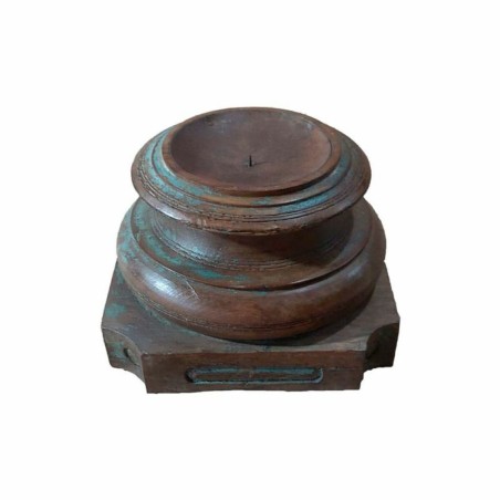 Candlestick Alexandra House Living Brown Acacia Mango wood 29 x 20 x 2