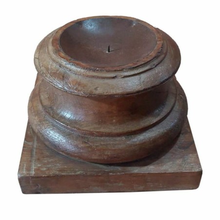 Candlestick Alexandra House Living Brown Acacia Mango wood 28 x 20 x 2