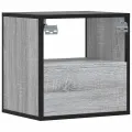 Table de chevet murale sonoma gris 40x31x39,5 cm