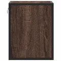 Table de chevet murale chêne marron 40x31x39,5 cm
