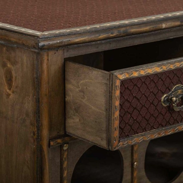 Range Bouteilles Alexandra House Living Marron Bois Métal 31 x 69 x 6