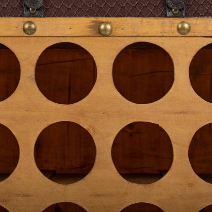 Botellero Alexandra House Living Marrón PVC Madera Metal Tela 28 x 59 2