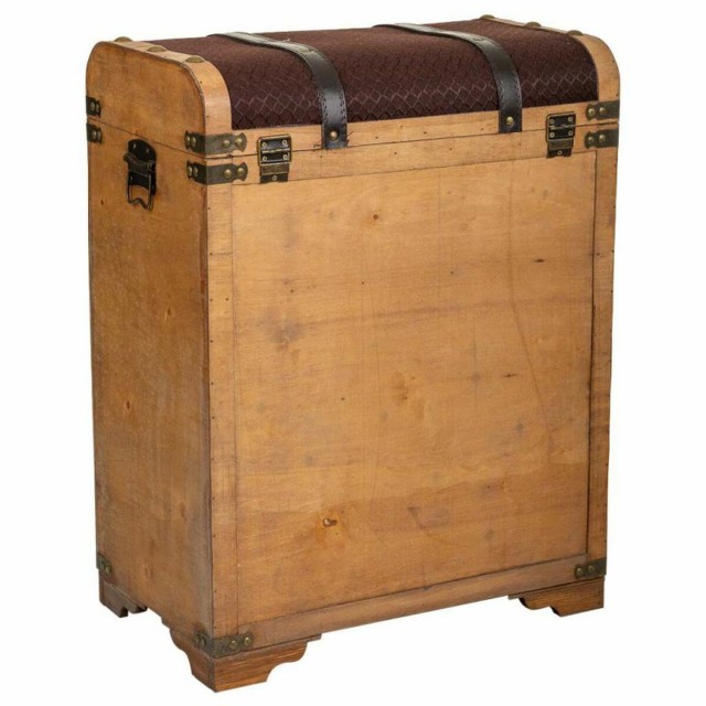 Flaschenregal Alexandra House Living Braun PVC Holz Metall Stoff 28 x